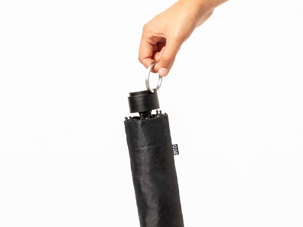 Paraguas plegable Claris con tejido RPET sostenible y anti viento