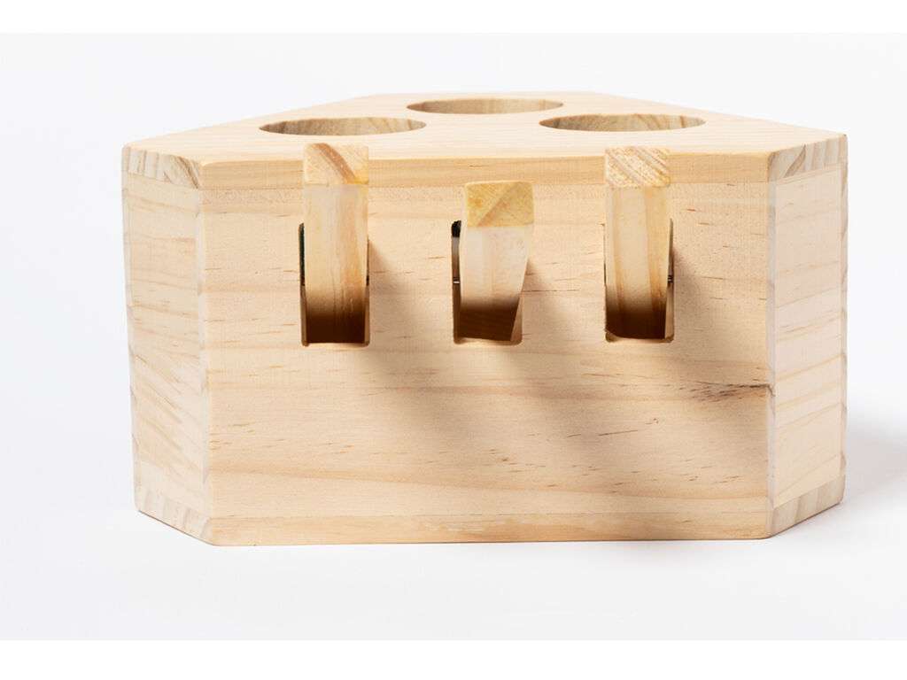 Juego de Madera para Mascotas con Figuras Divertidas y Seguras