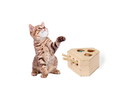 Juego de Madera para Mascotas con Figuras Divertidas y Seguras