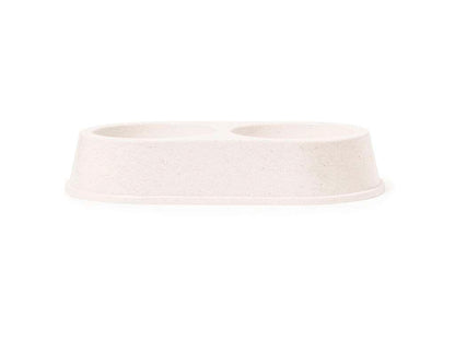 Bowl doble para mascotas de fibra de bambú ecológico y resistente