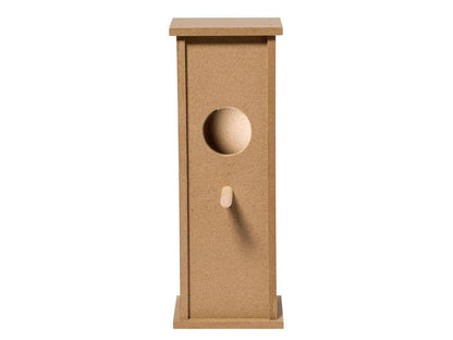 Caseta colgante para pájaros en madera resistente, fácil montaje