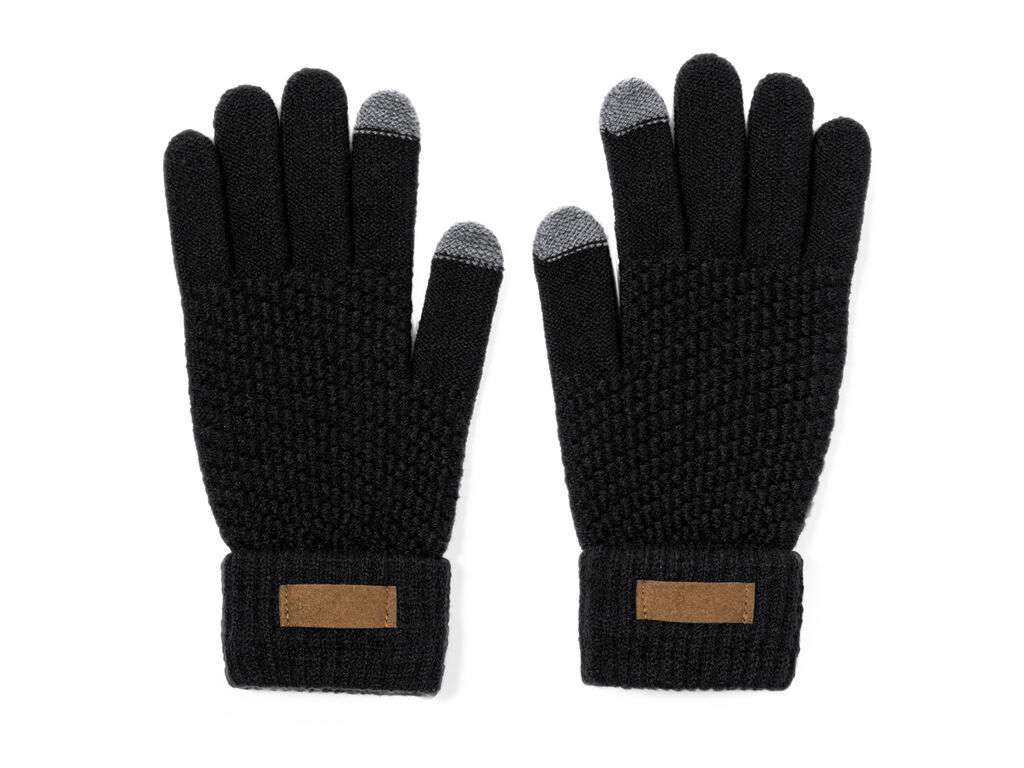 Guantes táctiles Demsey de poliéster RPET reciclado, talla única