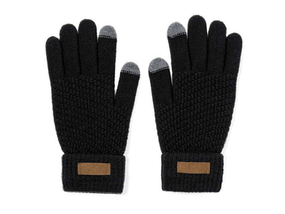 Guantes táctiles Demsey de poliéster RPET reciclado, talla única