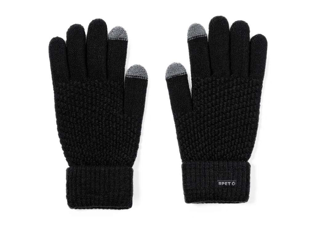 Guantes táctiles Demsey de poliéster RPET reciclado, talla única
