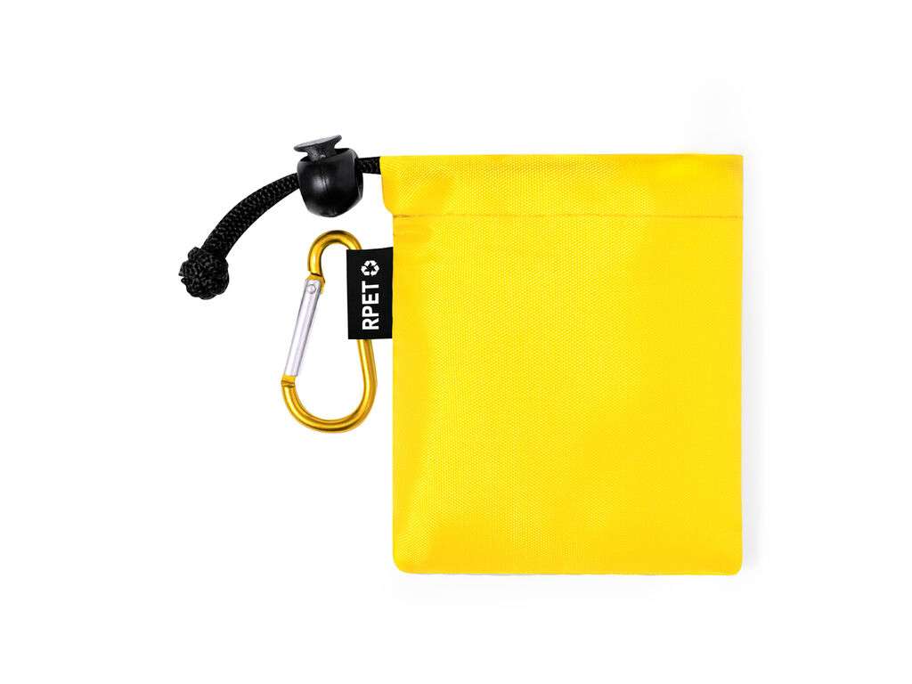 Poncho para niño en PE con bolsa RPET y mosquetón