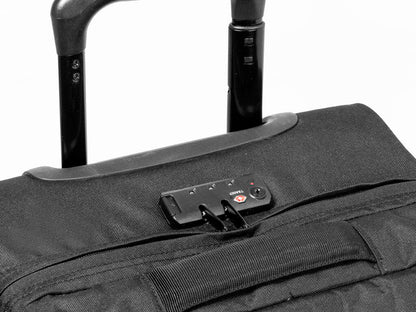 Trolley Chertan 600D RPET con cierre TSA y ruedas resistentes