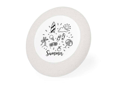 Frisbee de caña de trigo personalizable con ceras para colorear