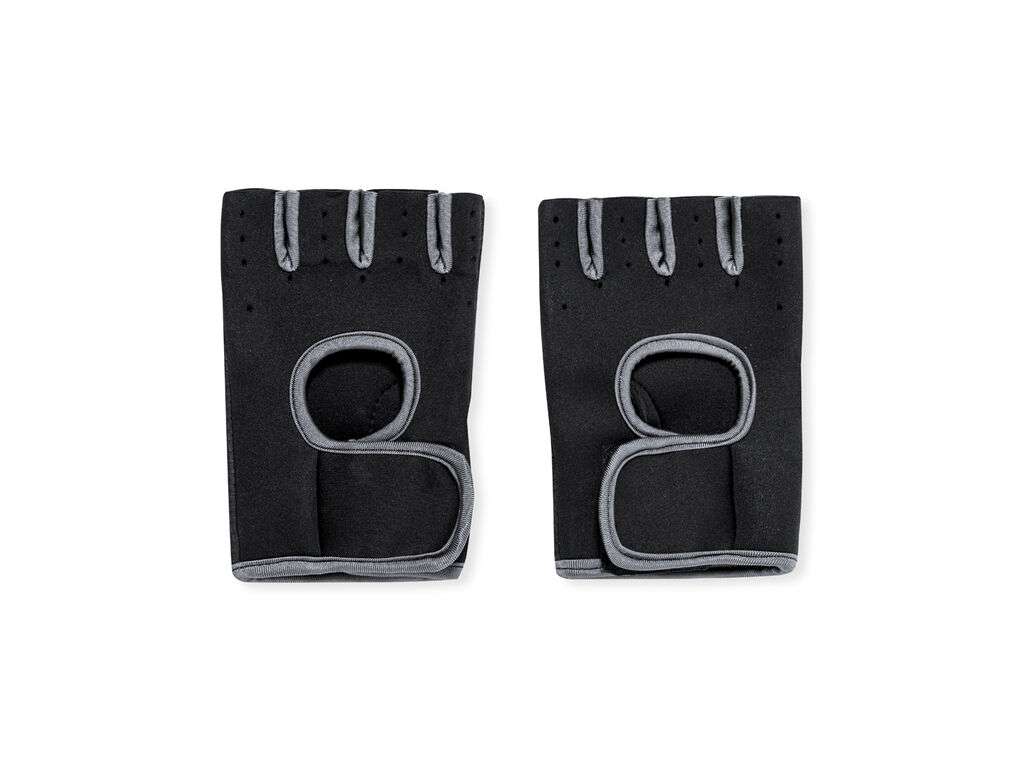 Guantes deportivos transpirables con cierre de velcro - Color negro