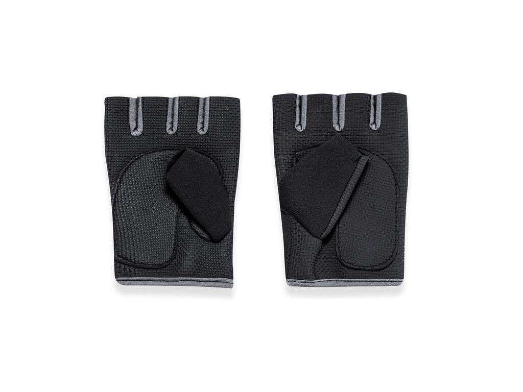 Guantes deportivos transpirables con cierre de velcro - Color negro