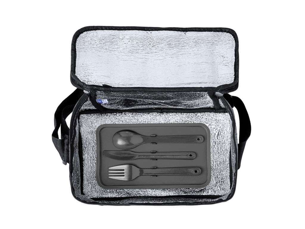 Nevera Glaxia RPET 5L con forro aluminio y bolsillo exterior
