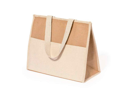 Bolsa nevera Presli de algodón y yute con interior isotérmico