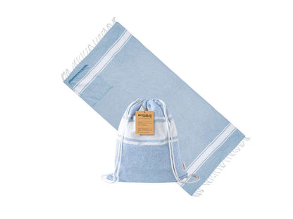 Mochila Pareo de Algodón Reciclado Resistente y Ligera