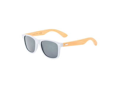 Gafas de sol Ferguson de bambú con protección UV400 y lentes espejo