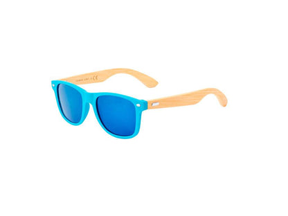 Gafas de sol Ferguson de bambú con protección UV400 y lentes espejo