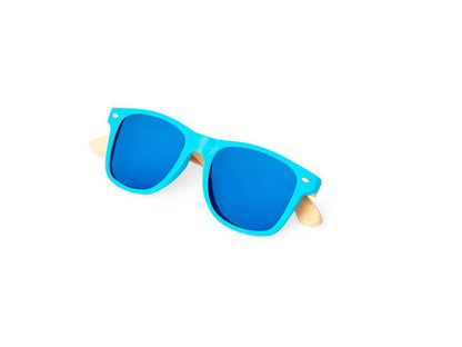 Gafas de sol Ferguson de bambú con protección UV400 y lentes espejo