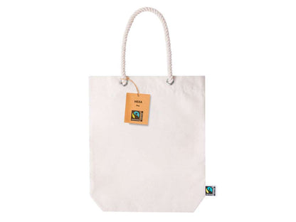 Bolsa de algodón natural Fairtrade resistente y sostenible