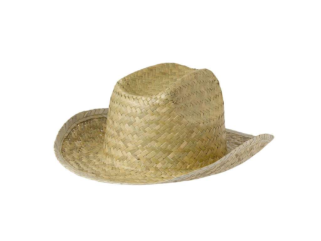 Sombrero de paja transpirable color verde natural para verano