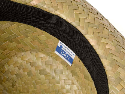 Sombrero de paja transpirable color verde natural para verano