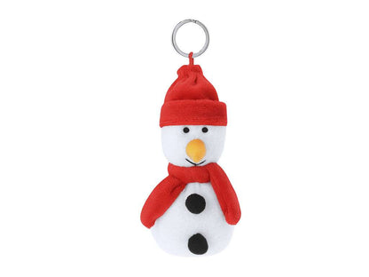 Llaveros Peluche Navideños Renos, Muñeco de Nieve y Oso