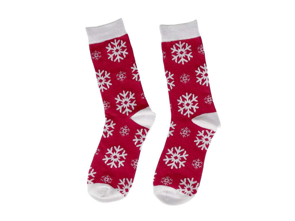 Calcetines Navideños Suaves en Bola de Navidad Transparente