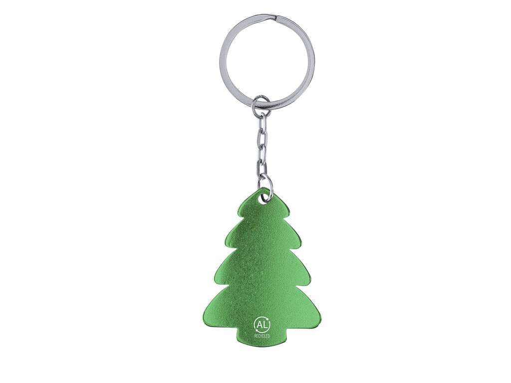 Llavero Árbol de Navidad en Aluminio Reciclado con Certificación GRS