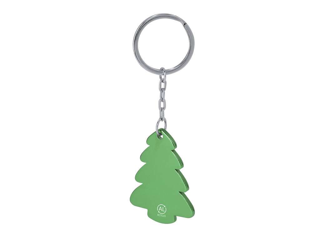 Llavero Árbol de Navidad en Aluminio Reciclado con Certificación GRS
