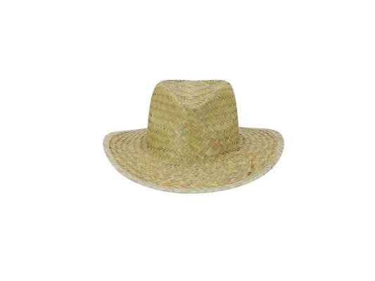 Sombrero de paja verde natural trenzada con cinta interior cómoda