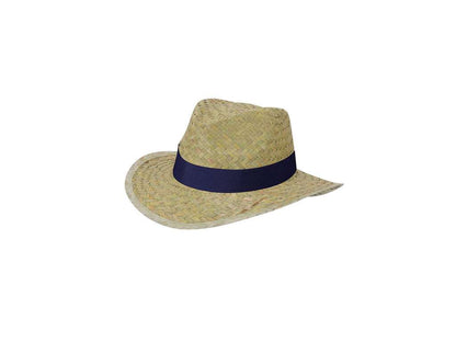 Sombrero de paja verde natural trenzada con cinta interior cómoda