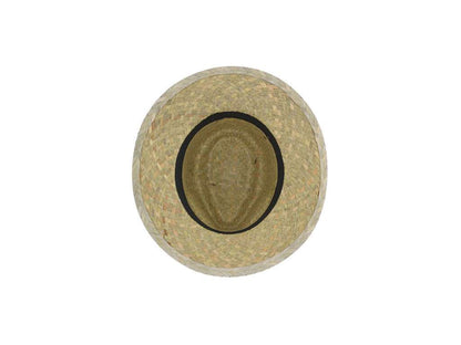 Sombrero de paja verde natural trenzada con cinta interior cómoda