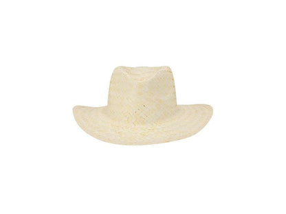 Sombrero de paja blanco trenzado con cinta interior cómoda