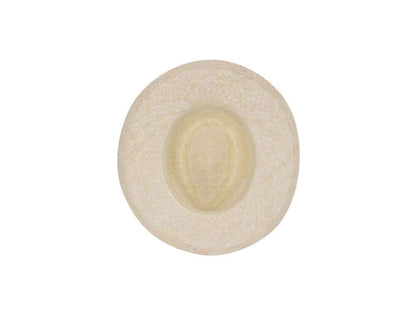 Sombrero de paja blanco trenzado con cinta interior cómoda