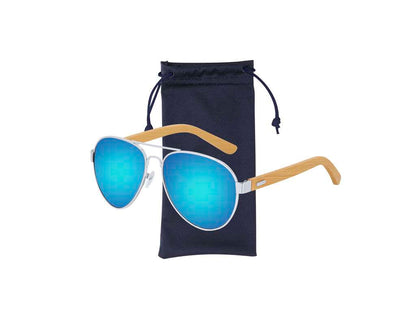 Gafas de Sol con Varillas de Bambú y Protección UV400