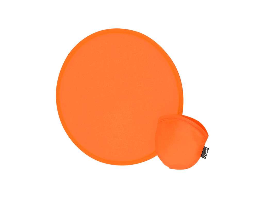 Frisbee plegable sostenible de RPET con funda compacta