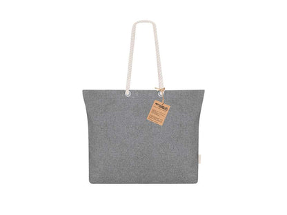 Bolsa de algodón reciclado Coulan con asas largas y diseño trenzado