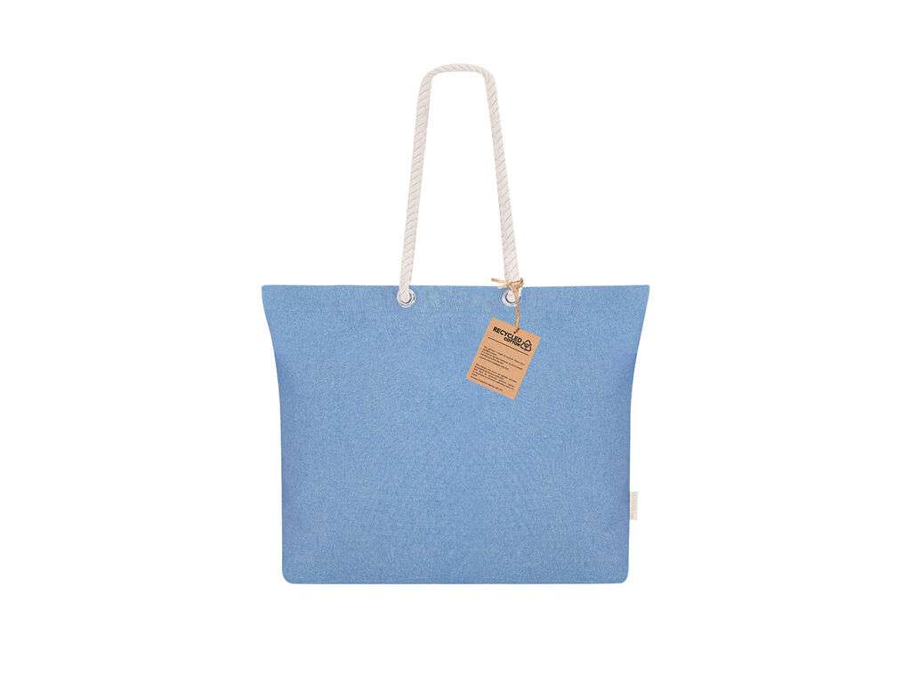 Bolsa de algodón reciclado Coulan con asas largas y diseño trenzado