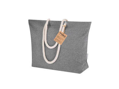 Bolsa de algodón reciclado Coulan con asas largas y diseño trenzado