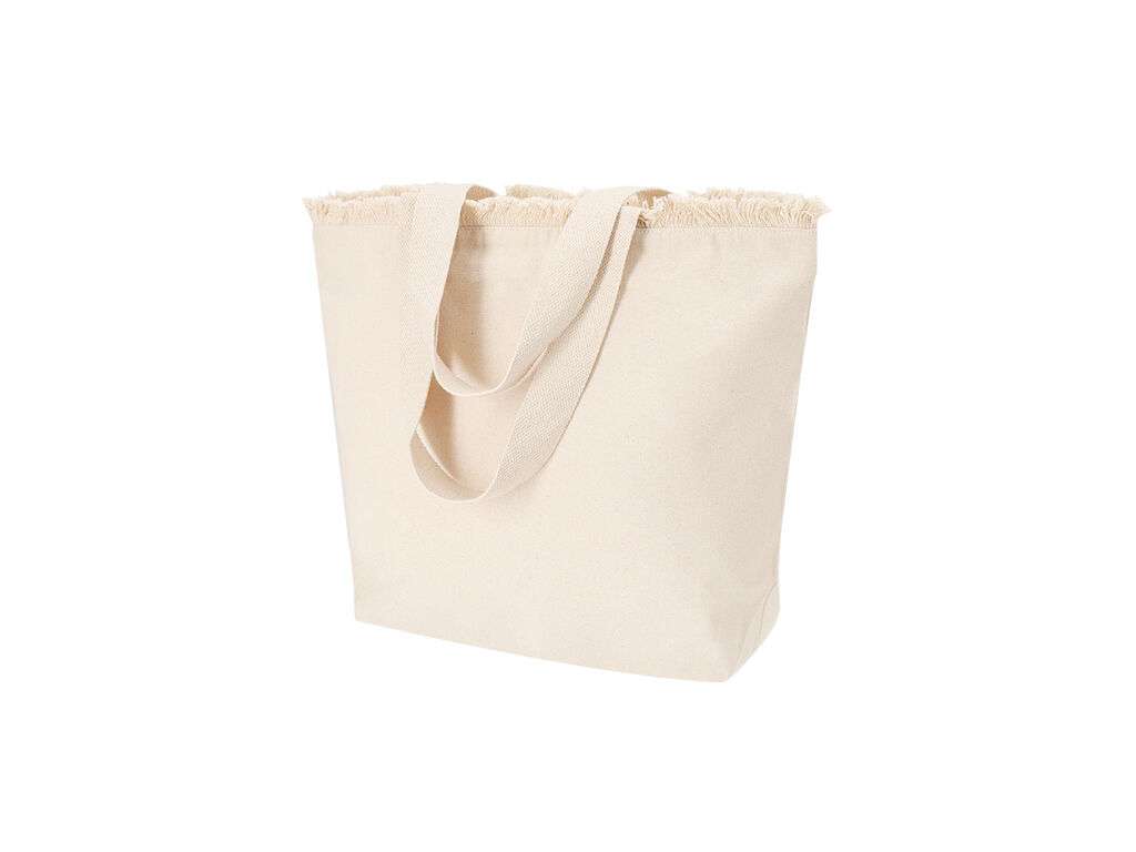 Bolsa de algodón con flecos y cierre de cremallera - Estilo y seguridad