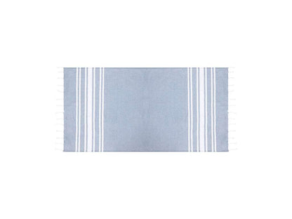 Pareo-toalla Kissler con diseño de rayas y flecos decorativos