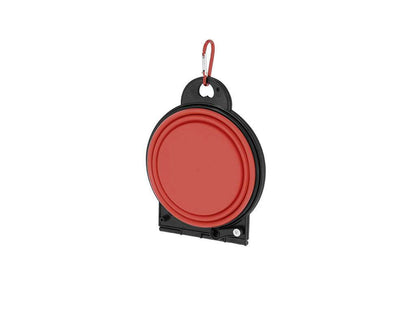 Bowl plegable para mascotas con mosquetón y doble compartimento 450 ml