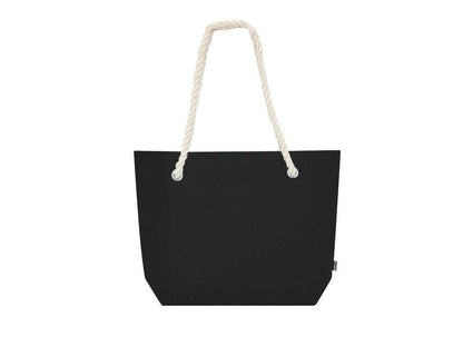 Bolsa de fieltro reciclado con asas de algodón y refuerzo, resistente 6kg