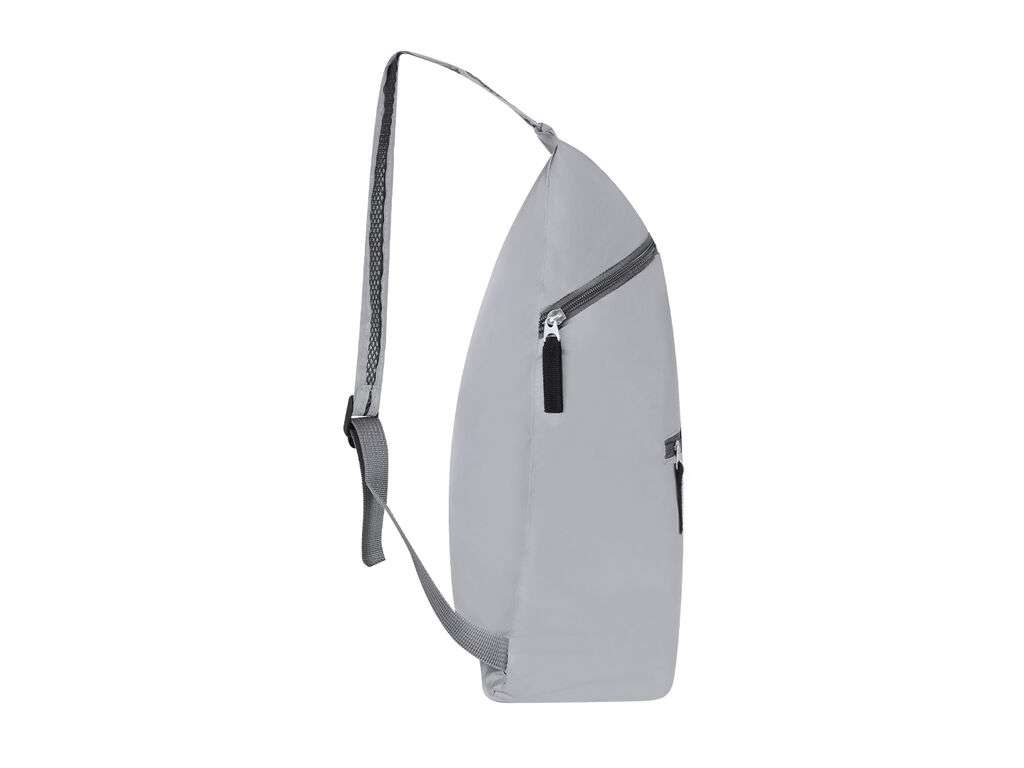 Mochila Plegable RPET Reflectante con Bolsillo y Cinta de Transporte
