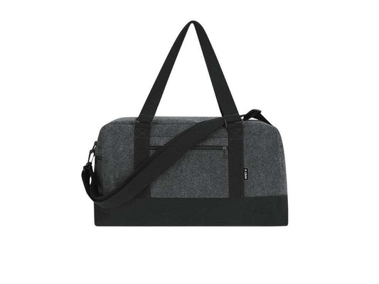 Bolso de fieltro RPET Yusof con cierre y asa bandolera ajustable