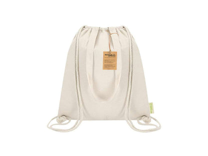 Bolsa mochila nevera de algodón reciclado con interior aluminio