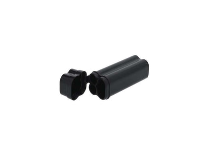 Estuche compacto para tabaco con capacidad para dos cigarros y mechero