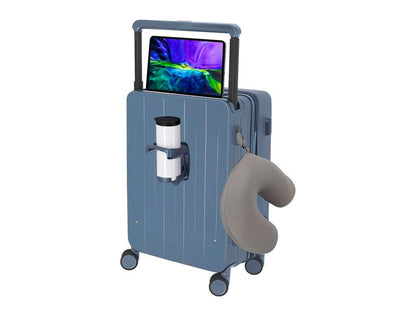 Trolley rígido ABS Corbin con 4 ruedas giratorias y soporte tablet
