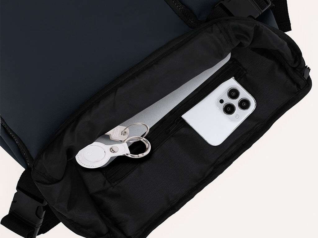 Mochila portadocumentos urbana de PU con triple uso y acolchado