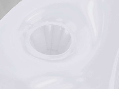 Sillón Kokoro con reposabrazos en PVC resistente y poliéster blanco