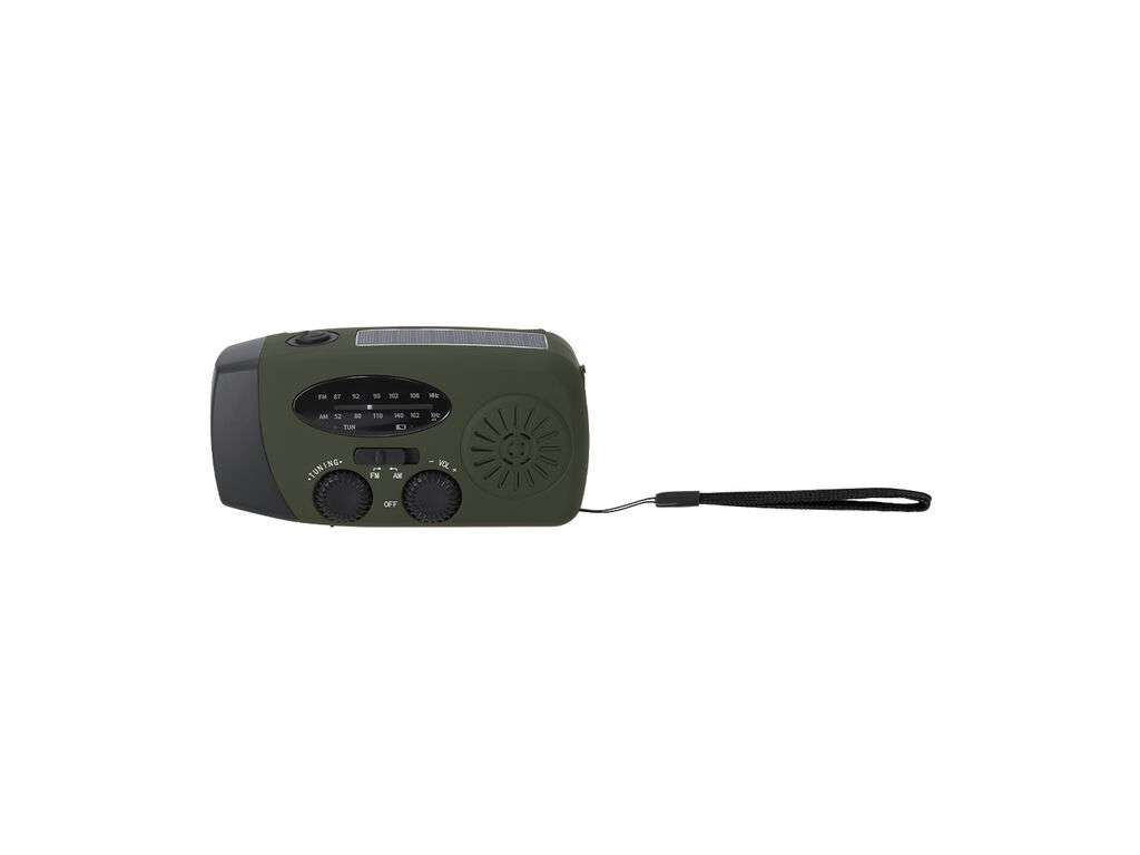 Radio Multifunción de Emergencia con Linterna LED y Carga Solar