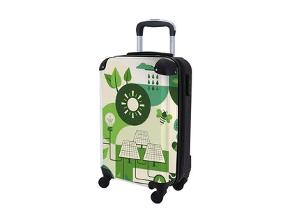 Trolley Pletux con protector transparente y cierre de seguridad