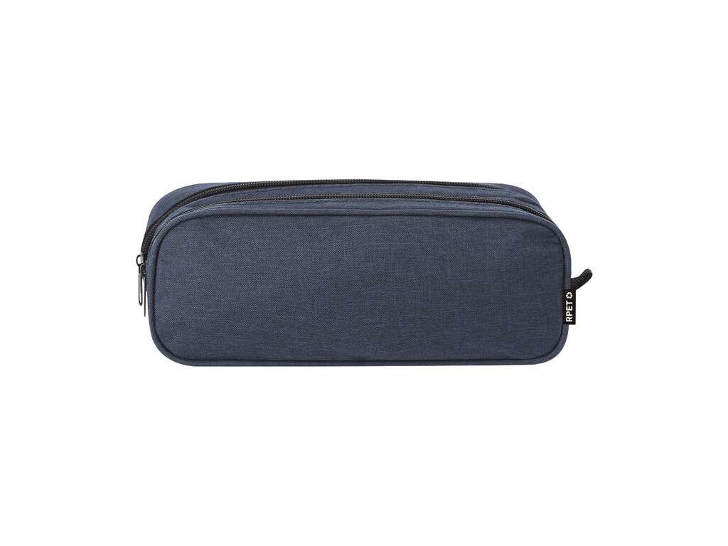 Estuche sostenible en poliéster reciclado RPET con doble compartimento